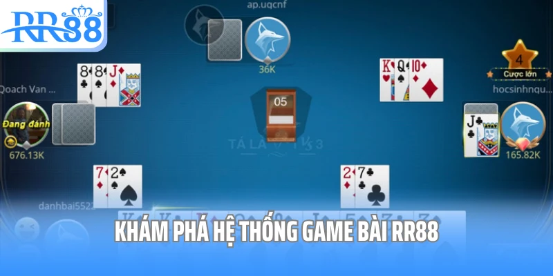 Khám phá hệ thống game bài RR88